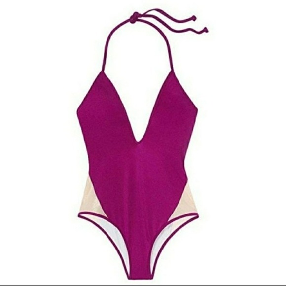 VS Pink One Piece Swimsuit Beach 1 S M L New - Picture 1 of 6